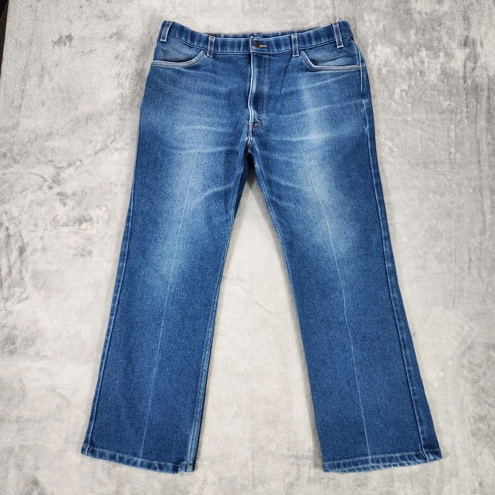 Levis 517 Jeans Mens 40x30 (Actual 36 x 30) Vintage Orange Tab Bootcut 90s